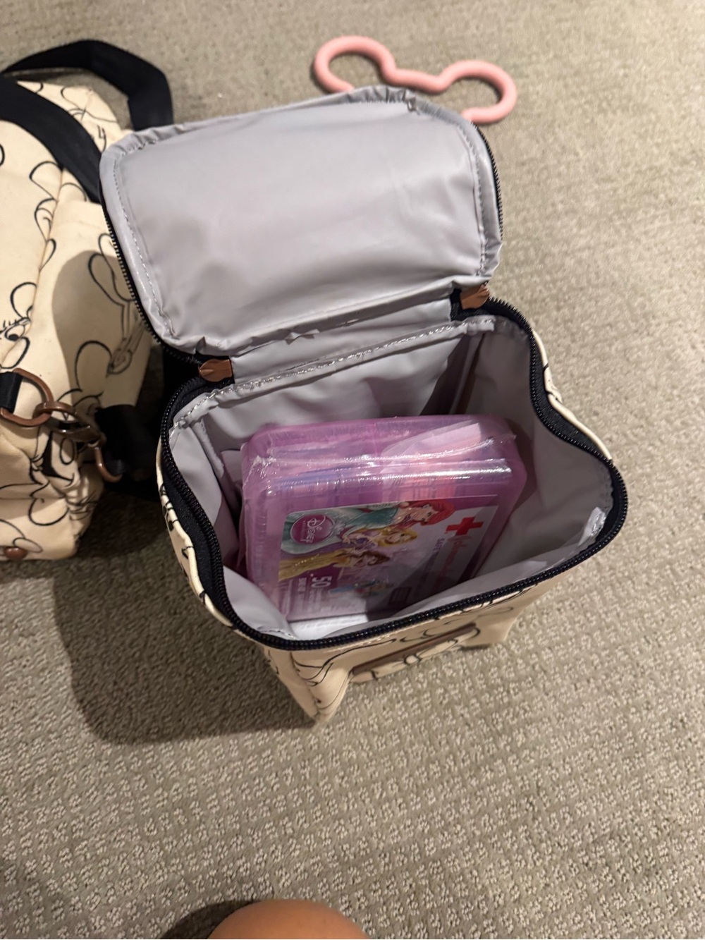 petunia pickle bottom Disney Sketchbook Diaper Bag Lot with Mickey Bag Ring - Picture 9 of 11